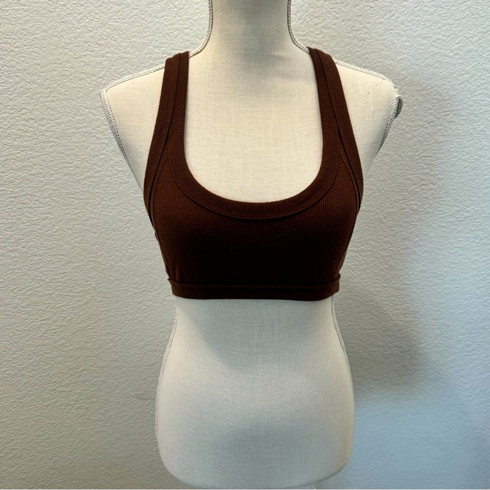 Brown crop top